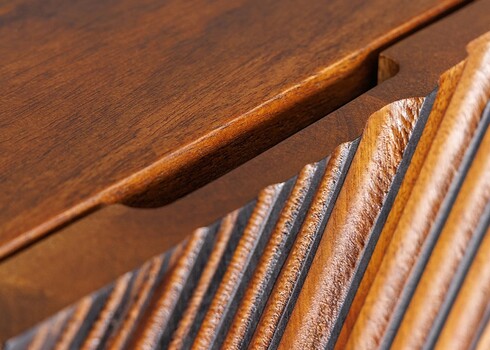 Kummut LINE ART pruun / must, 100x38xH120 cm