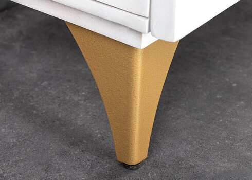 Kummut SUNSET valge / kuldne, 177x38xH75 cm