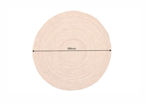 Vaip PURE NATURE beež, Ø 150 cm