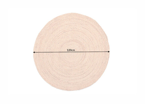 Vaip PURE NATURE beež, Ø 120 cm