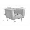 Tugitool NOBLESSE tumehall, 105x90xH80 cm