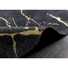 Vaip MARBLE must / kuldne, 160x240 cm