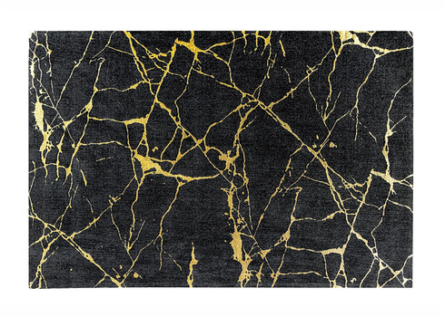 Vaip MARBLE must / kuldne, 160x240 cm