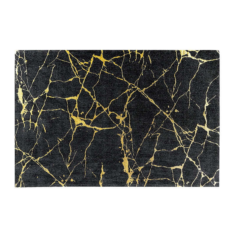 Vaip MARBLE must / kuldne, 160x240 cm