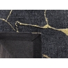 Vaip MARBLE must / kuldne, 160x240 cm