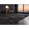 Vaip MARBLE must / kuldne, 160x240 cm