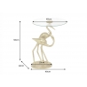 Abilaud CRANE kuldne, 40x42xH56 cm