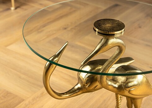 Abilaud CRANE kuldne, 40x42xH56 cm