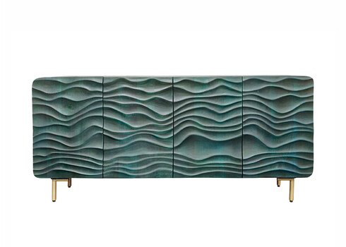 Kummut WAVE türkiis, 160x38xH75 cm