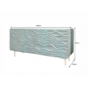 Kummut WAVE türkiis, 160x38xH75 cm