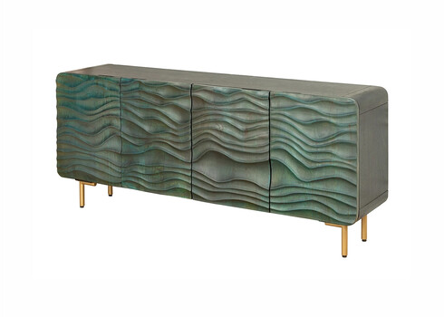 Kummut WAVE türkiis, 160x38xH75 cm