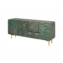 Kummut WAVE türkiis, 160x38xH75 cm