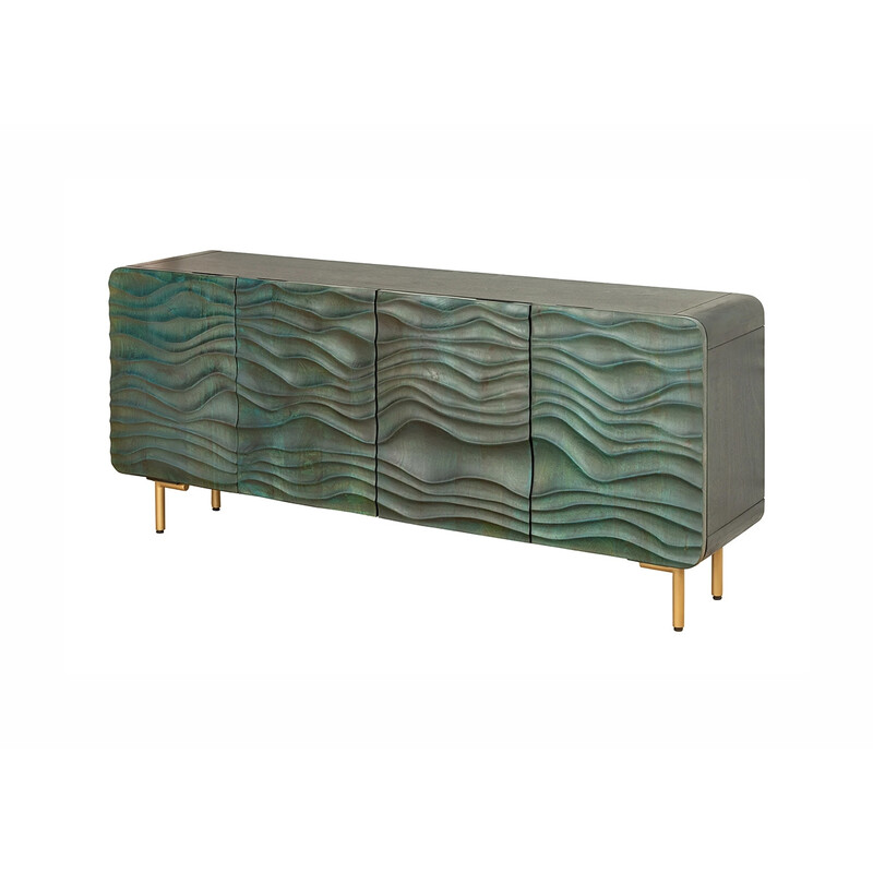 Kummut WAVE türkiis, 160x38xH75 cm