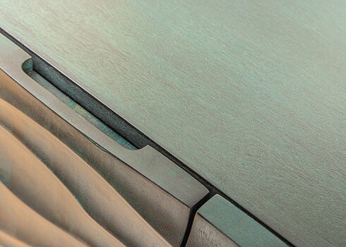 Kummut WAVE türkiis, 160x38xH75 cm