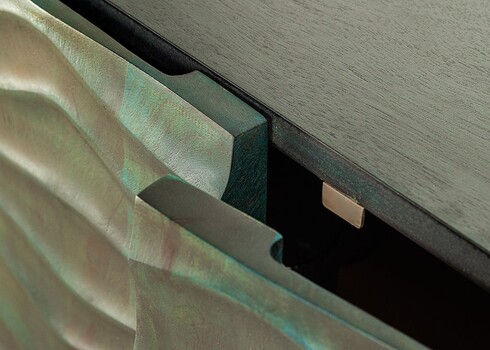 Kummut WAVE türkiis, 160x38xH75 cm