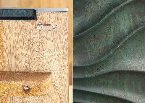 Kummut WAVE türkiis, 160x38xH75 cm