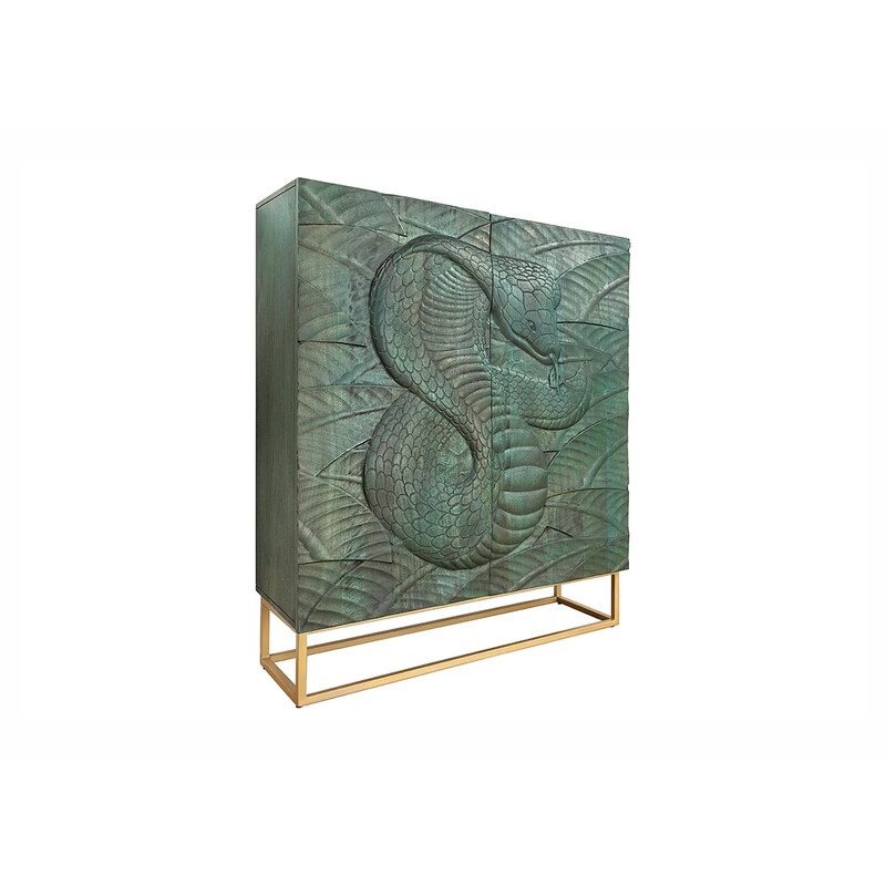 Kapp SNAKE roheline, 100x38xH120 cm