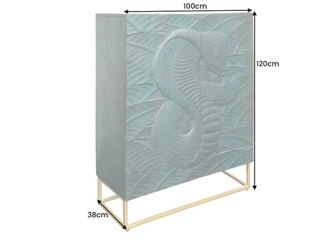 Kapp SNAKE roheline, 100x38xH120 cm