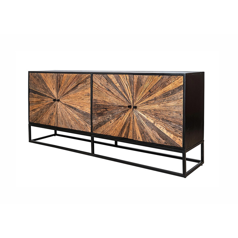 Kummut BARRACUDA pruun / must, 177x38xH75 cm