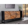 Kummut BARRACUDA pruun / must, 177x38xH75 cm