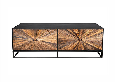 Kummut BARRACUDA pruun / must, 177x38xH75 cm