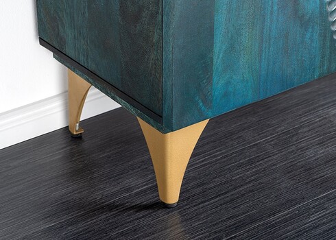 Kummut SUNSET türkiis / kuldne, 177x38xH75 cm