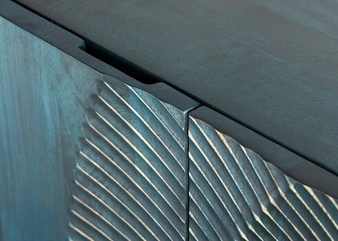 Kummut SUNSET türkiis / kuldne, 177x38xH75 cm