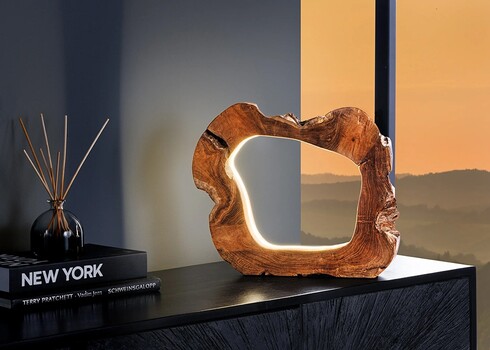 Lauavalgusti ORGANIC ARTWORK pruun, 48x5,5xH48 cm