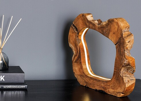 Lauavalgusti ORGANIC ARTWORK pruun, 48x5,5xH48 cm