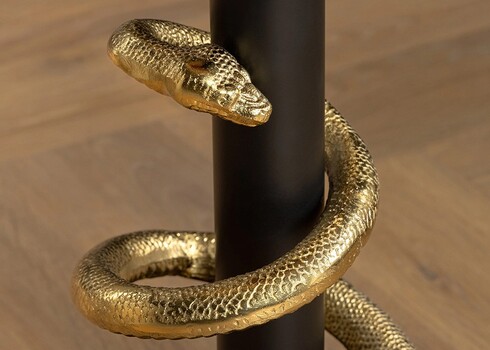 Abilaud SNAKE valge marmor / kuldne, D41xH54 cm