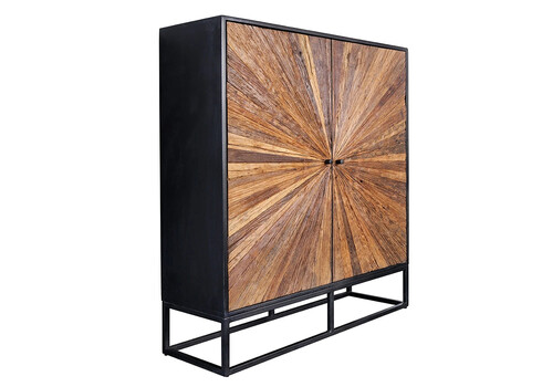 Kapp BARRACUDA pruun / must, 100x38xH120 cm