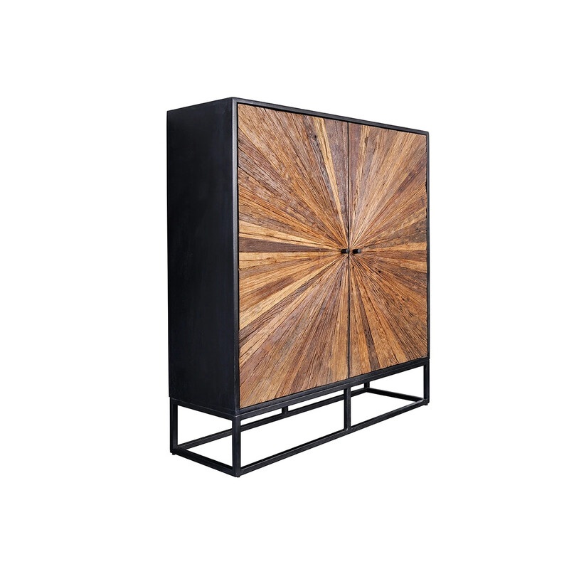 Kapp BARRACUDA pruun / must, 100x38xH120 cm