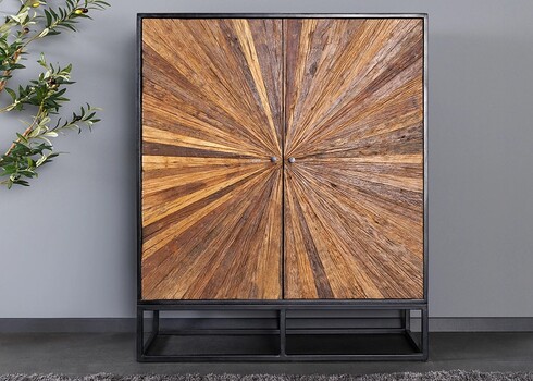 Kapp BARRACUDA pruun / must, 100x38xH120 cm