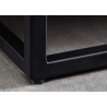 Kapp BARRACUDA pruun / must, 100x38xH120 cm
