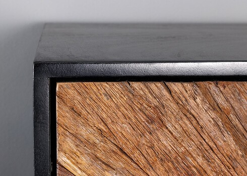 Kapp BARRACUDA pruun / must, 100x38xH120 cm