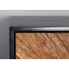 Kapp BARRACUDA pruun / must, 100x38xH120 cm