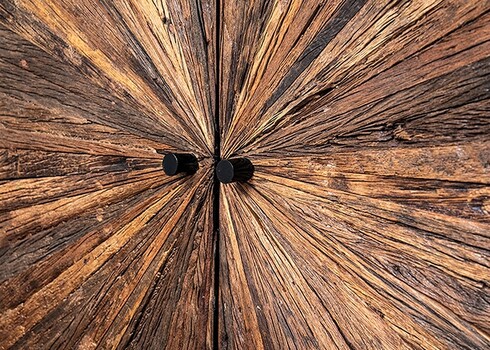 Kapp BARRACUDA pruun / must, 100x38xH120 cm