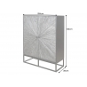Kapp BARRACUDA pruun / must, 100x38xH120 cm