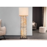 Põrandavalgusti EUPHORIA pruun / beež, 45x45xH165 cm