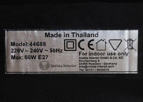 Põrandavalgusti EUPHORIA pruun / beež, 45x45xH165 cm