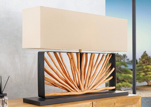 Lauavalgusti EUPHORIA pruun / beež, 80x20xH60 cm