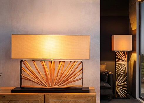 Lauavalgusti EUPHORIA pruun / beež, 80x20xH60 cm