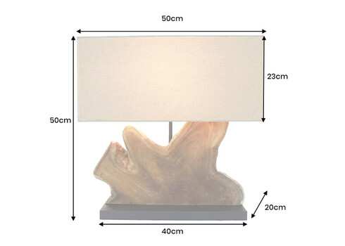 Lauavalgusti HYPNOTIC pruun / beež, 50x20xH50 cm