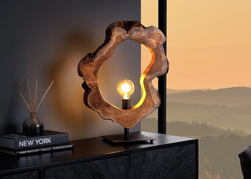 Lauavalgusti ORGANIC ARTWORK pruun, 43x20xH55 cm, E27