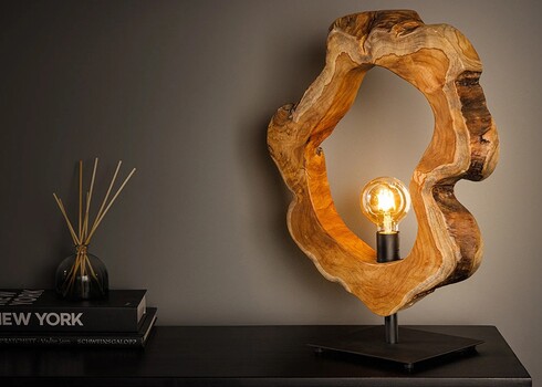 Lauavalgusti ORGANIC ARTWORK pruun, 43x20xH55 cm, E27