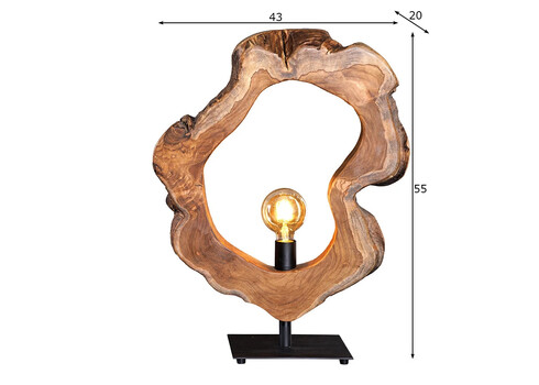 Lauavalgusti ORGANIC ARTWORK pruun, 43x20xH55 cm, E27