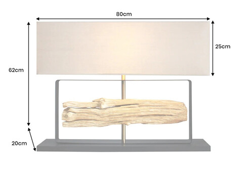 Lauavalgusti ROUSILIQUE beež / must, 80x20xH62 cm, E27