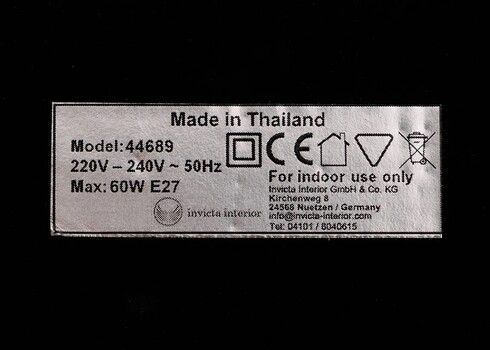 Lauavalgusti ROUSILIQUE beež / must, 80x20xH62 cm, E27