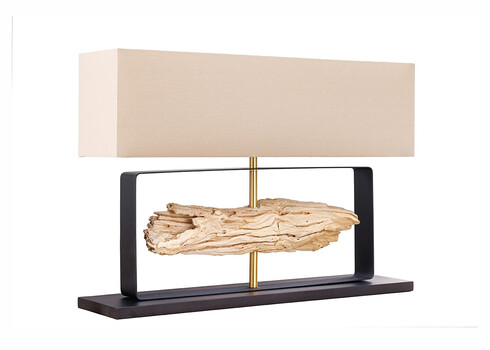 Lauavalgusti ROUSILIQUE beež / must, 80x20xH62 cm, E27