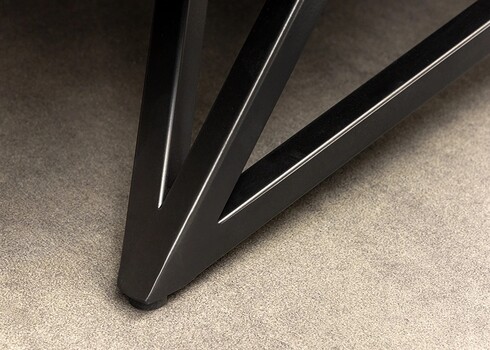 Kummut SOUL naturaalne pruun kivi / must, 175x38xH75 cm